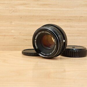 SMC Pentax-M 50mm f/2 Manual Focus Lens, Pentax K Mount, Japan